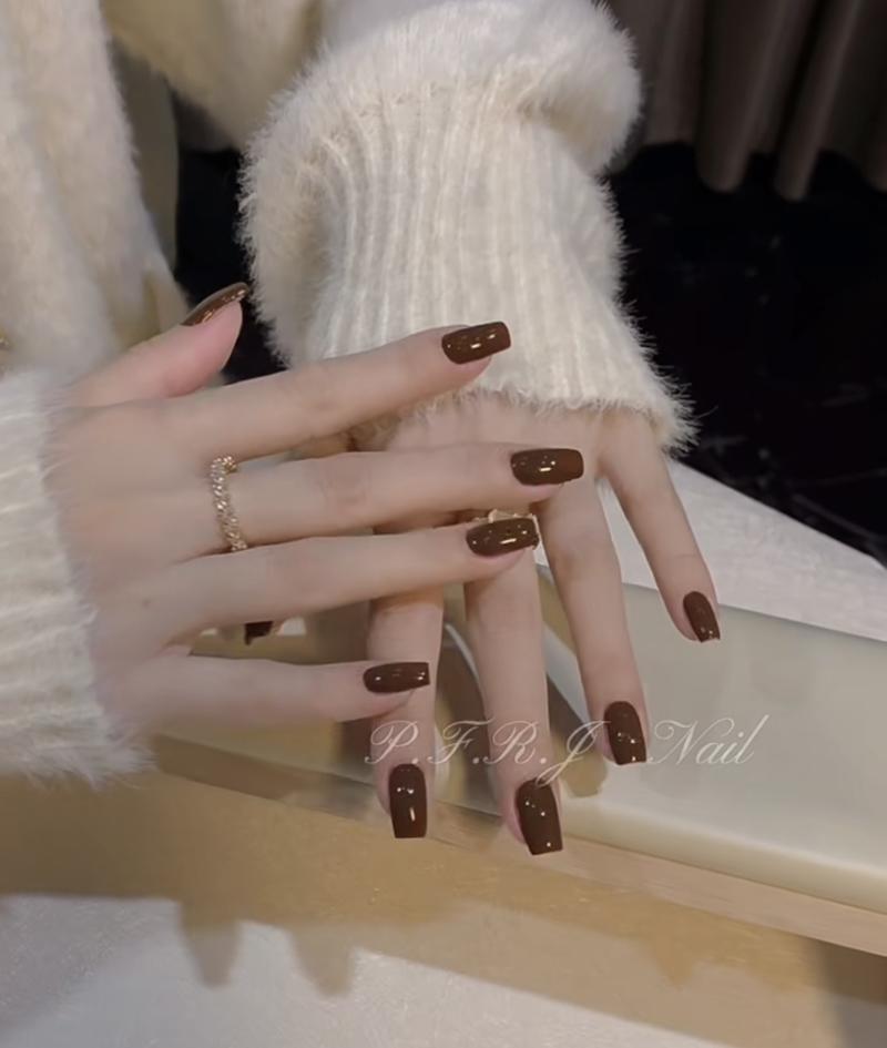 Product Introduction of Sơn gel màu nâu đậm 097- phụ kiện trang trí nail Không chứa cồn Nữ 4