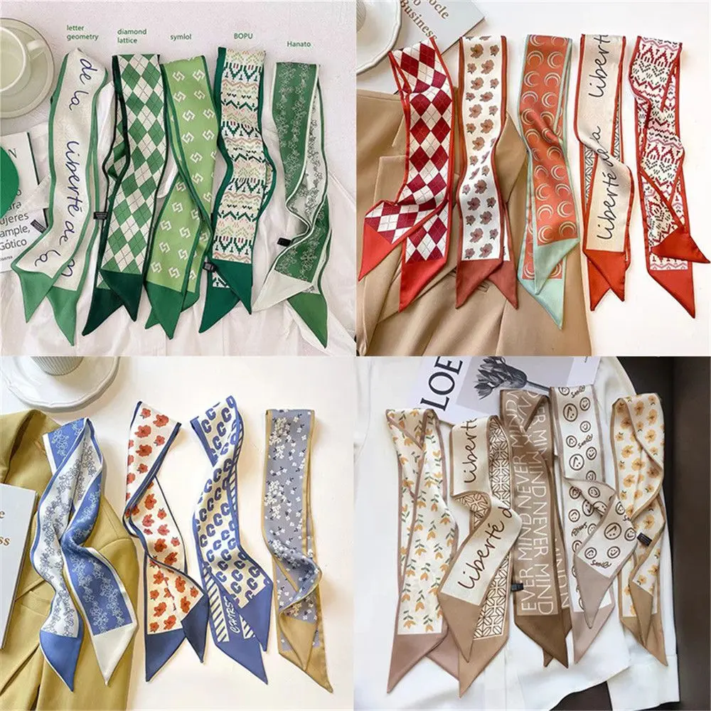 Ponytail Holder Multifunctional Female Tie Hair Silk Scarf Hair Streamer Hair Ribbon Bow Tie