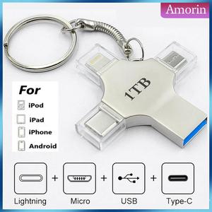 4 In 1 OTG Flash Drive High Speed for USB iPad iPhone Android and USB Storer 1TB 512GB