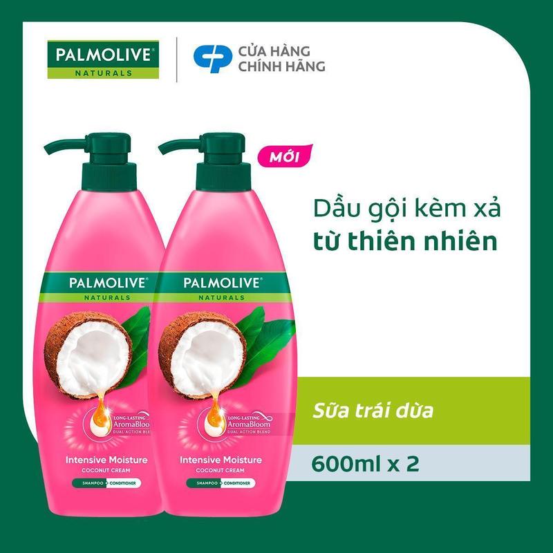  Bộ 2 dầu gội Palmolive Naturals chiết xuất thiên nhiên Chăm Sóc Tóc và Dưỡng Tóc bồng bềnh 600ML x2 phù hợp cho Nữ và Nam 