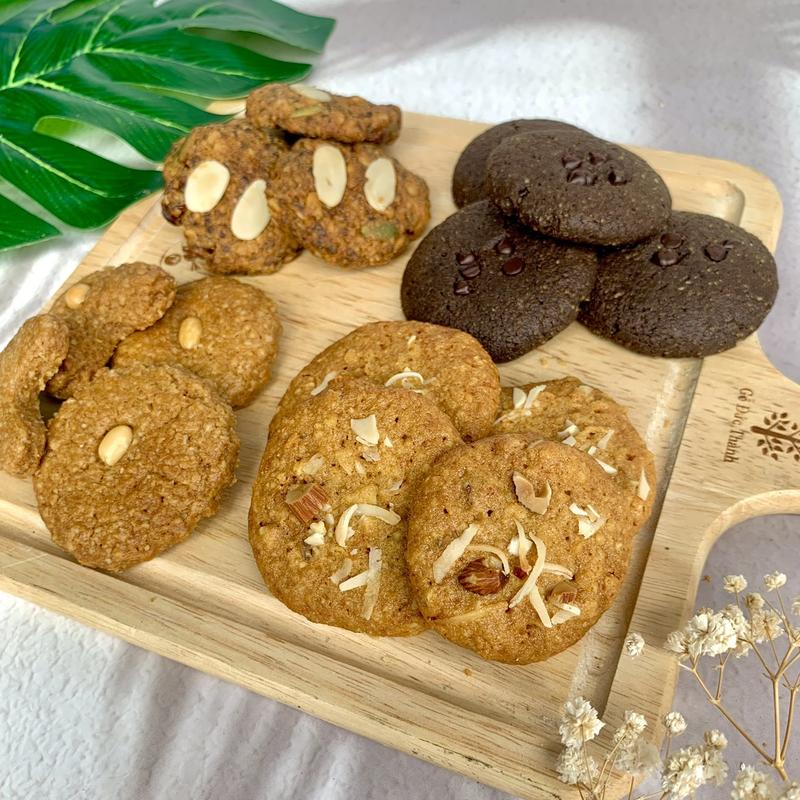 Bánh Quy Hạnh Nhân Chocolate- Ăn Vặt Eatclean- Không Đường, Mẹ Bầu, Gymer, dùng tốt cho sức khỏe 7