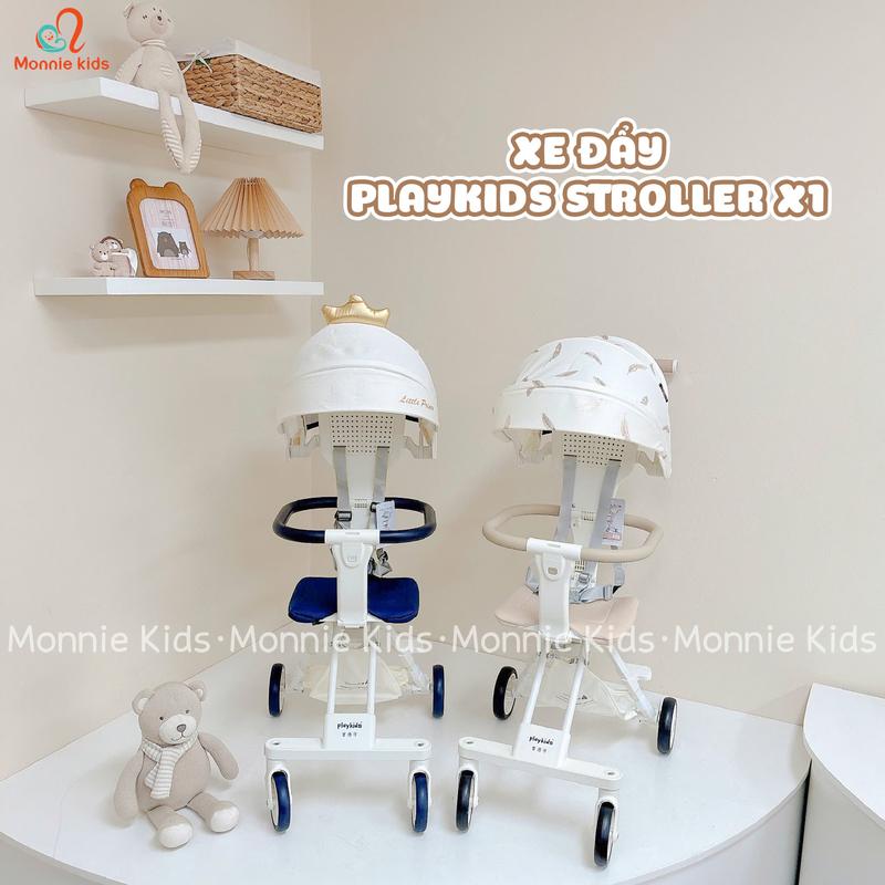  Xe đẩy gấp gọn du lịch siêu nhẹ cho bé Playkids Stroller X1 - Monnie Kids 