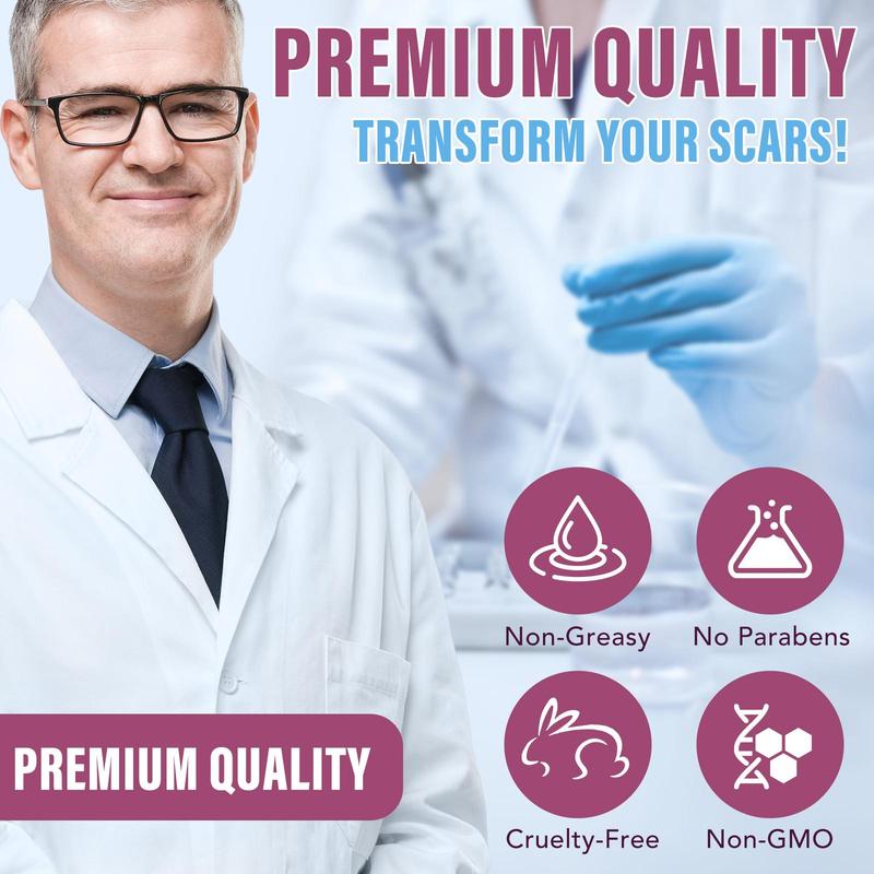 Silicone Scar Gel, Scar Gel for All Skin Types, Gentle and Non-irritating Scar Cream, Body Care Product for Women & Men 3