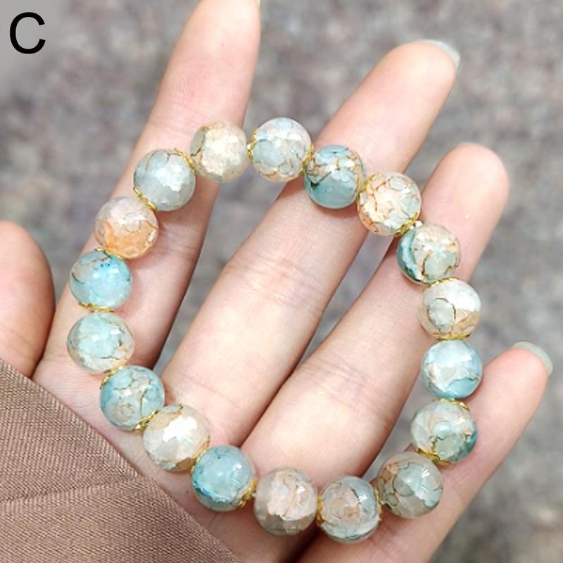 Product Introduction of Cherry Blossom Glass Beaded Bracelet Elegant Flower Bracelet For Women Fashion Accessories Gifts 30
