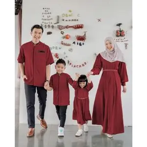 COUPLE KELUARGA AZIZAH FAMILY SET GAMIS COUPLE KEMEJA COUPLE DRESS FAMILY Syari couple mom and kids gamis set syari couple