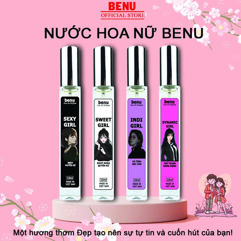Tinh Dầu Nước Hoa Benu Nước Hoa Nữ Mini 10ml Thơm Lâu Dạng Xịt Hương Thơm Quyến Rũ Lôi Cuốn Xịt Thơm Cosmetic Perfume