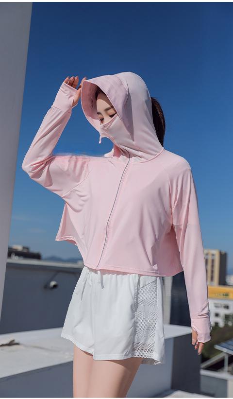 Product Introduction of Ice Silk Sun Protection Clothing Women's Loose Breathable Cloak UV-Proof Sun-Proof Thin Coat Sun-Protective Clothing 7