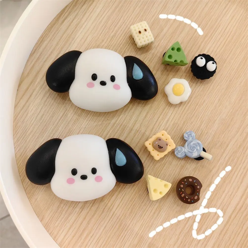 Pom Pom Purin-Guốc Thông Gió, Vật Trang Trí Giày Hoạt Hình, Khóa Giày Ba Chiều, Phụ Kiện Chó Tai Lớn Có Thể Tháo Rời, Phụ Kiện Tự Làm ob