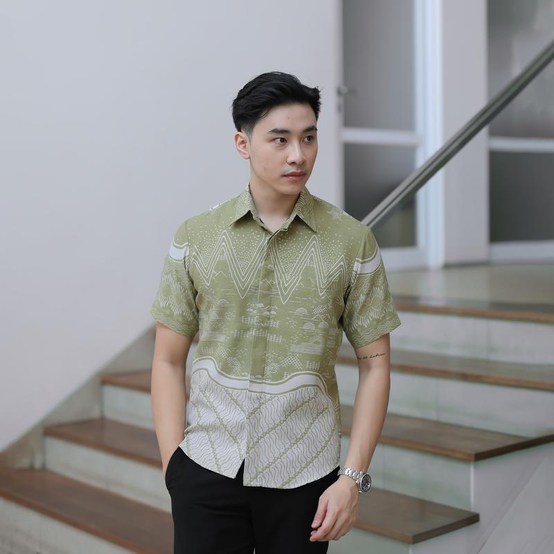 Batik Slimfit Mola Short Sleeve B446 Pria Pendek 1