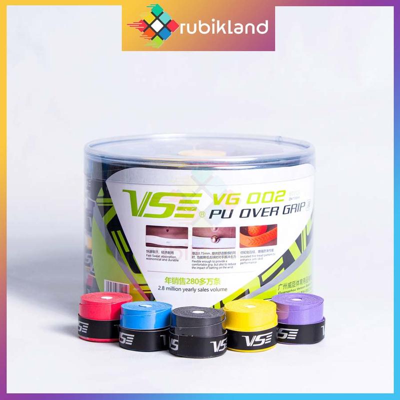 VS Quấn Cán Vợt Cầu Lông Tennis VS 002 Chính Hãng Cao Cấp Phụ Kiện Thể Thao VS002 Loại Thoáng Khí Bề Mặt Êm Tay
