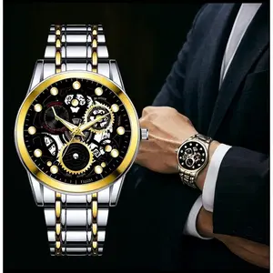 COD AIYISHI Jam tangan pria kuarsa tahan air bergaya keren bercahaya malam,Fitur Bercahaya Malam, OriginalAsli (Termasuk Garansi Resmi+ Kotak Gratis)/Jam tangan pria quartz tahan air Jam tangan mekanik/Jam tangan mekanik/1808G04