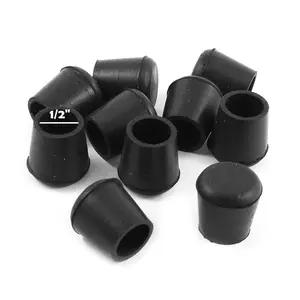 Citos 1/2" Karet Kaki Kursi Bulat Hitam Diameter lubang 1/2 inch 1,2 cm