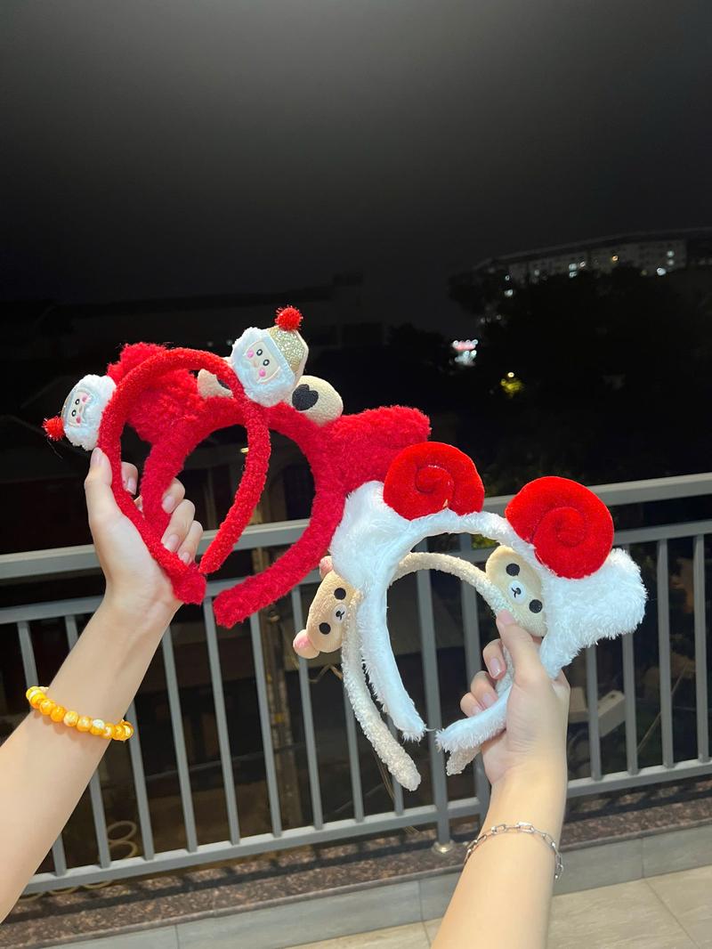 Product Introduction of Bờm tóc giáng sinh, cài tóc cute băng đô cài tóc hình thú ngộ nghĩnh, phụ kiện tóc xinh xắn,dễ thương, băng đô rửa mặt , cài tóc nhung dành cho nữ. 9