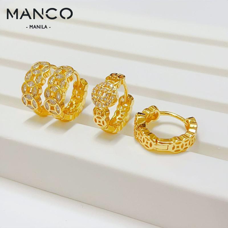 【MANCO】 Fashion Money Earrings Coin Earrings Lucky Charm Earrings ...