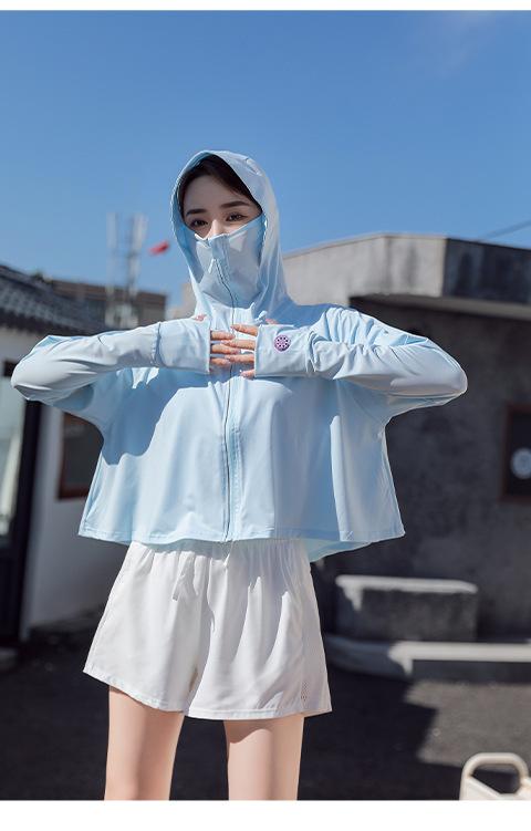 Product Introduction of Ice Silk Sun Protection Clothing Women's Loose Breathable Cloak UV-Proof Sun-Proof Thin Coat Sun-Protective Clothing 11