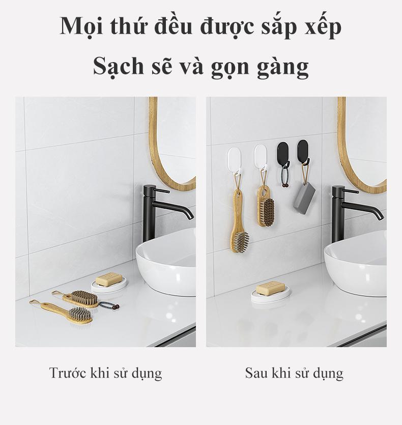 Product Introduction of Móc dán tường HOMELOVE Móc treo đồ đa năng dán tường siêu dính không cần khoan chịu lực tốt thép nguyên chất không gỉ Decor Phòng 21