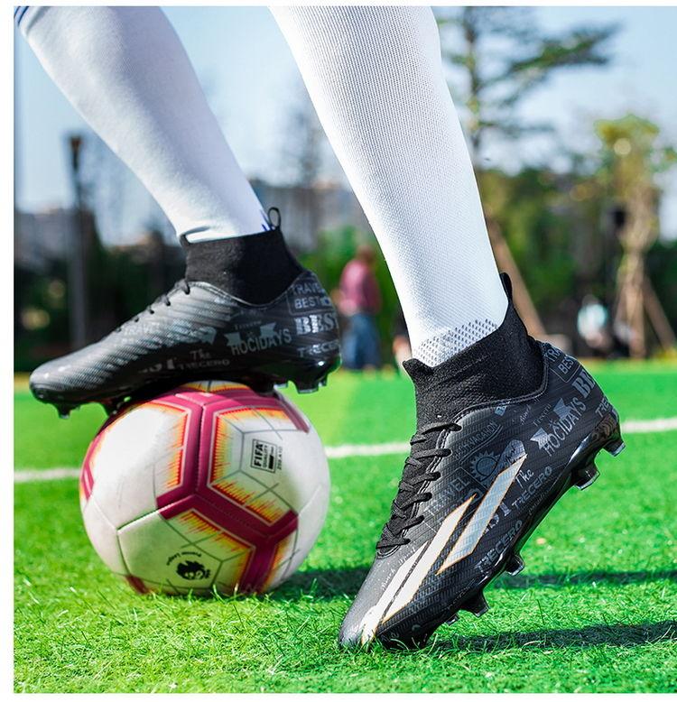 Product Introduction of Soccer Shoes Men's Adult Sports Soccer Shoes Long Broken Nail Training TF Boy Student Professional Short Studs Youth Sneakers 12
