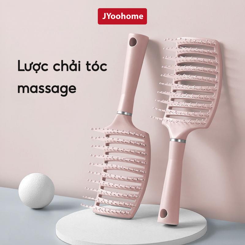 COMBO 5 Lược Chải Tóc Đệm Khí Mát Xa Da Đầu JYoohome Tạo Kiểu Tóc Xoăn Dài Đặc Biệt Cho Nữ Tiện Lợi Massage