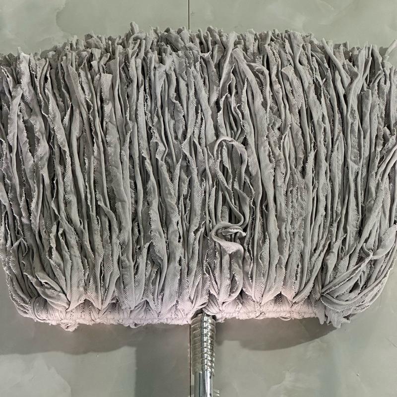  Cây lau nhà vải mùng kẽm dài 1m4   màu sữa   