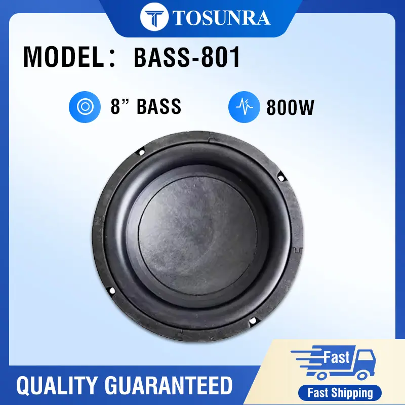 TOSUNRA BASS-801 8 Inches Subwoofer Speaker 800W 4Ω