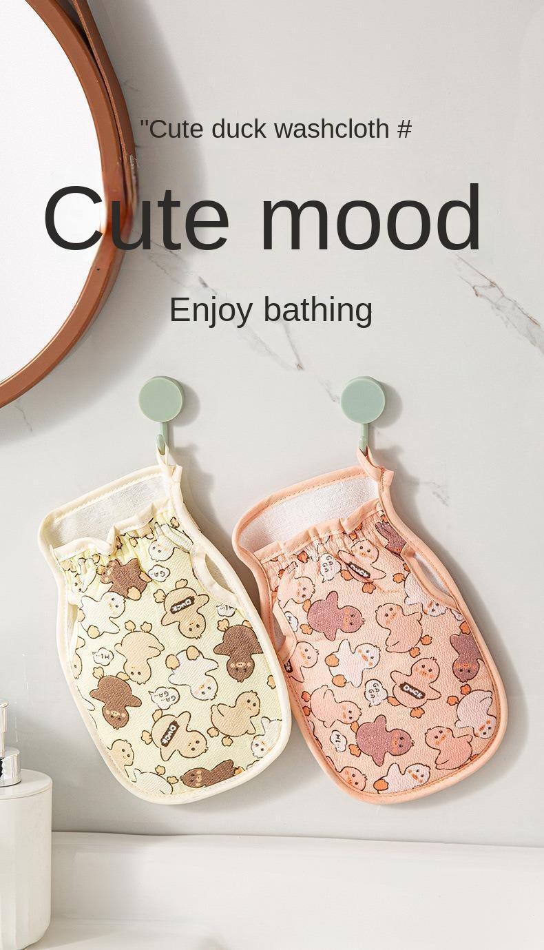 Product Introduction of Bath Towel Medium Sand Double-Sided Bath Towel Non-Hurt Skin Strong Mud Rubbing Special Painless Dusting Medium Sand Bath Towel-B292 1