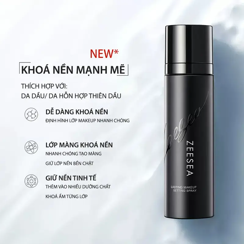 ZEESEA  Xịt khoá cố định lớp nền trang điểm lâu trôi Lasting Makeup Setting Spray 100ml 1