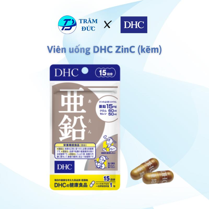 Product Introduction of DHC Viên uống bổ sung Kẽm ZinC, DHC ZinC 15 ngày 30 ngày vienuong dhc 2