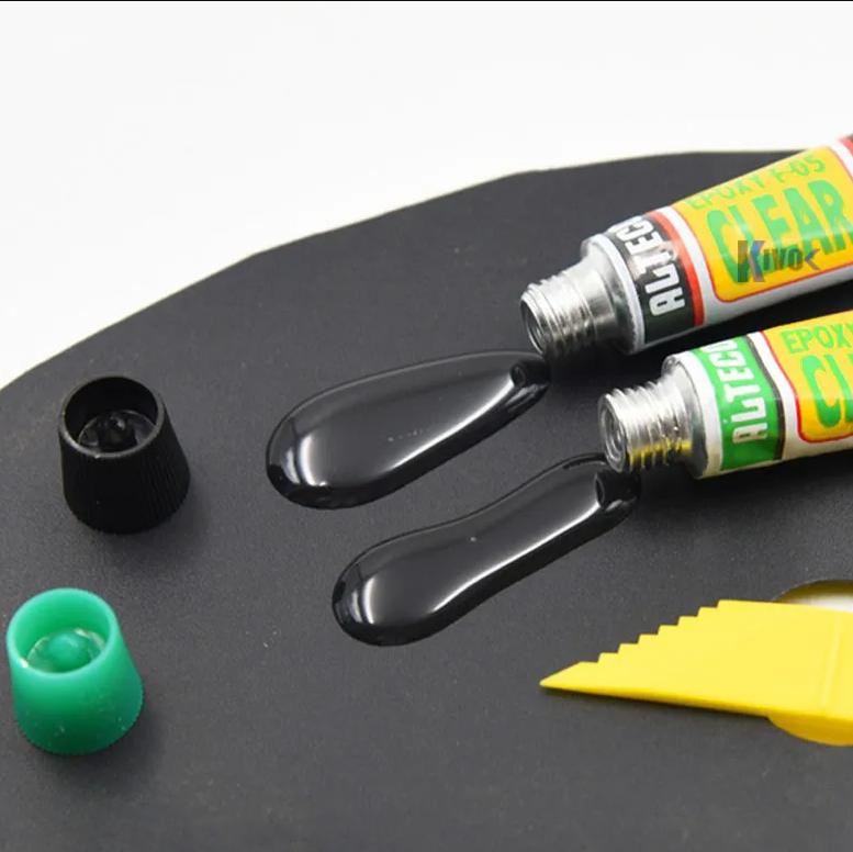 Keo AB 302 Trong Suốt 2 Thành Phần Alteco F-05 Clear Epoxy Chịu Nhiệt Dán Nhựa Dán Kim Loại Tuýp 6gr
