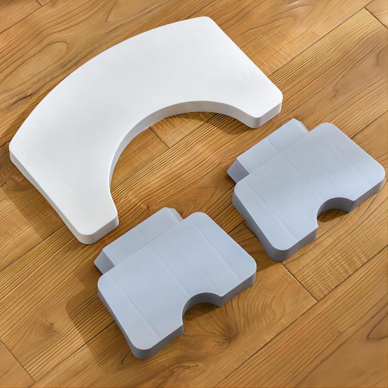 Simple Design Toilet Commode Chair, 1 Count Plastic Portable Foot Stool, Bathroom Anti-slip Toilet Assistance Step Stool 6