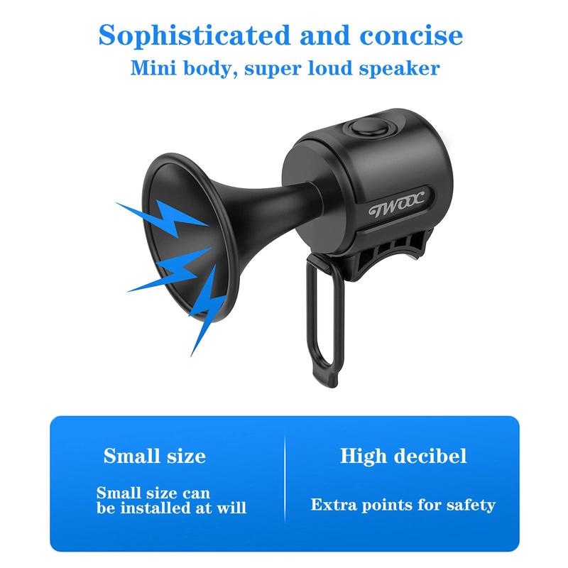 Product Introduction of Bike Bell Electronic Loud Horn ABS Safety Electric Speaker Ring Bell Warning Alarm Bell 32