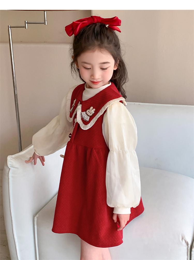 Product Introduction of Bộ váy Giáng sinh cho bé gái, thích hợp cho mùa thu và mùa đông 12