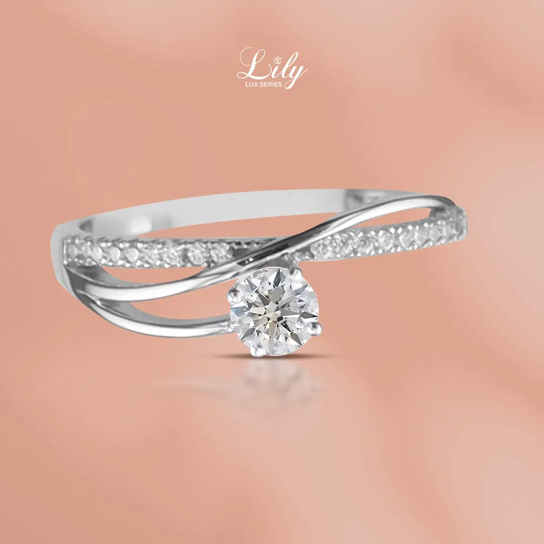 Lamia Cincin Wanita Moissanite Silver S925 Lily 4131/4186/4209/4216