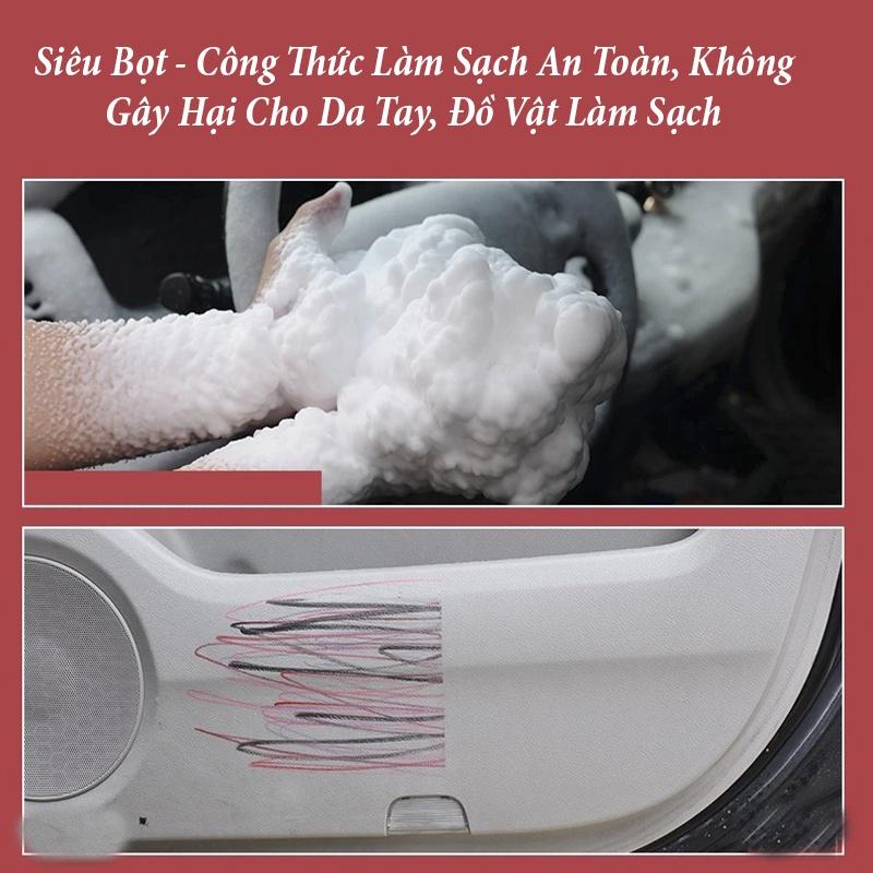 [SALE] Chai xịt vệ sinh ghế da, nội thất ô tô làm sạch ghế sofa ghế da ghế nỉ ghế vải Foam Cleaner Kasder 7