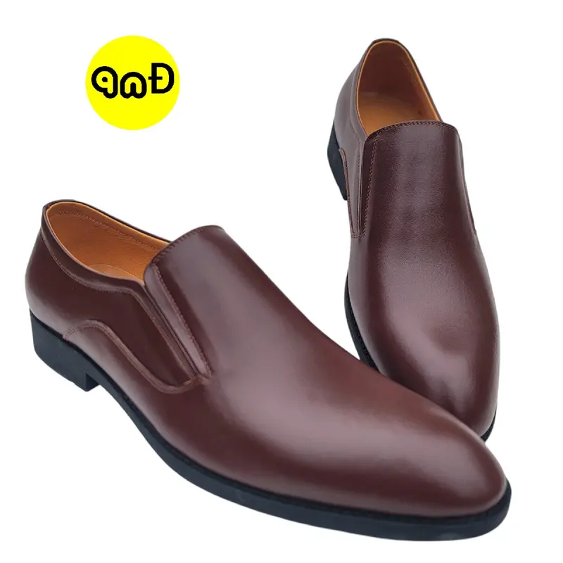 Giày Lười Nam Giày Công Sở Giày Tôn Cao Da Bò Tấm Đế Cao Su Cao 3,5cm Và 6cm Thiết Kế Đơn Giản Dễ Đi A20. 2