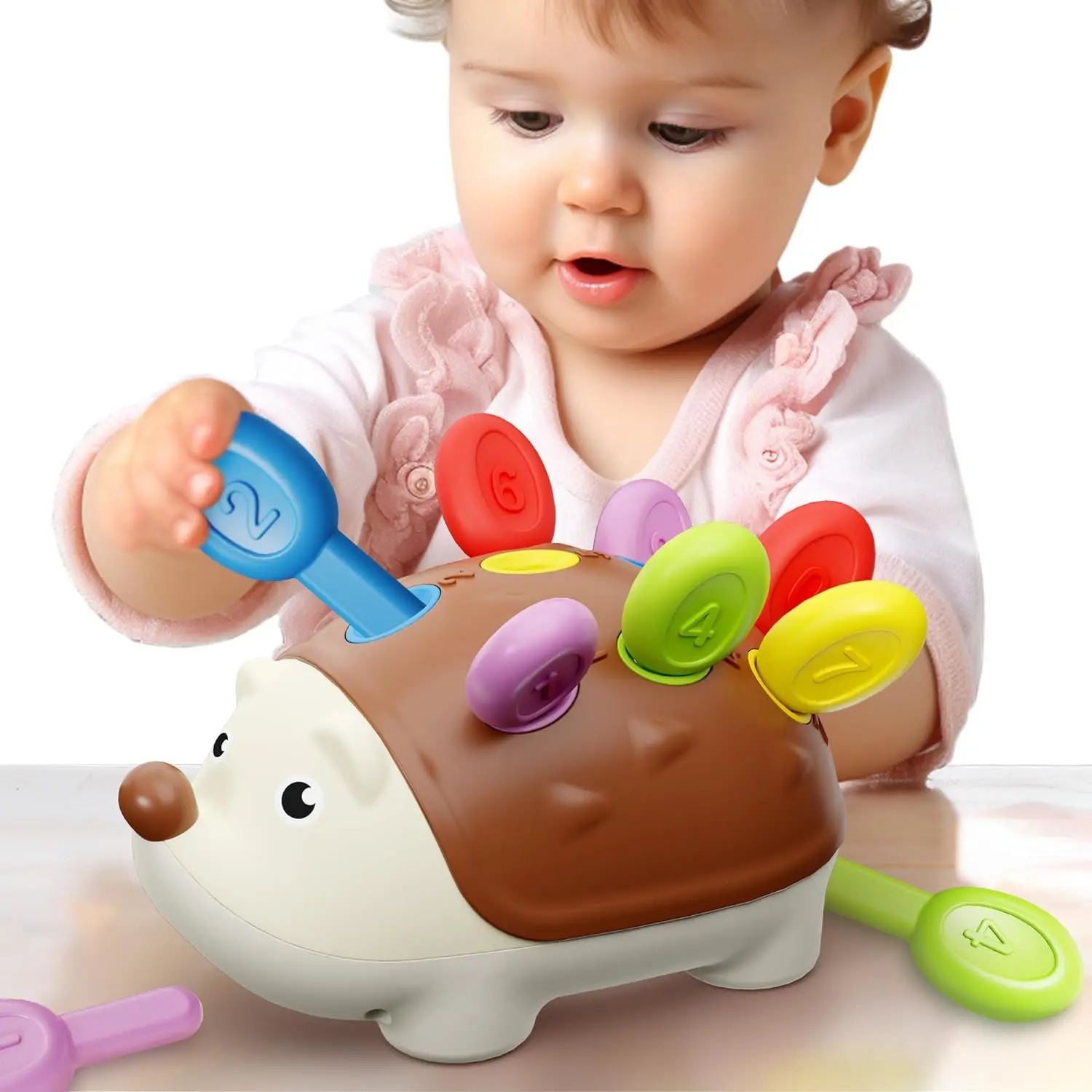 Fine Motor Toys for Toddlers, Hedgehog Learning Counting & Sorting Montessori Sensory Toy, Development Sensory Gifts, Fidget Toys, Montessori Toys, Toddler Toys, Birthday Gift, Fidget Toys, Valentine's Day Gift