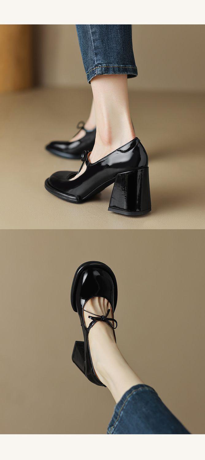 Product Introduction of Vintage Mary Jane Flat Shoes, Square Toe Design with Thick Heels, Anti-Slip Design, Available in Multiple Colors, Gift for Girlfriend. 16