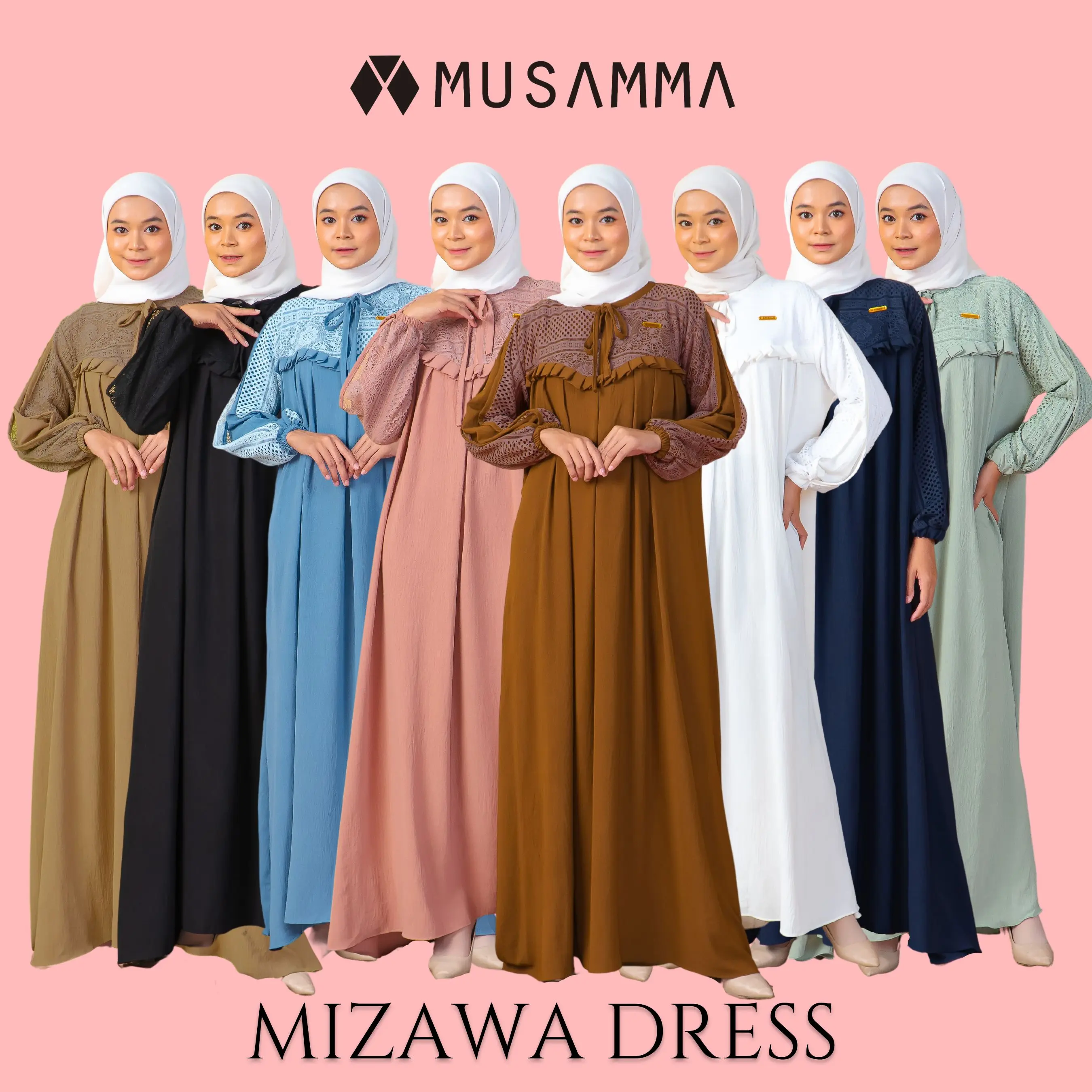 MUSAMMA - MIZAWA DRESS - Airflow - Gamis Wanita Dewasa