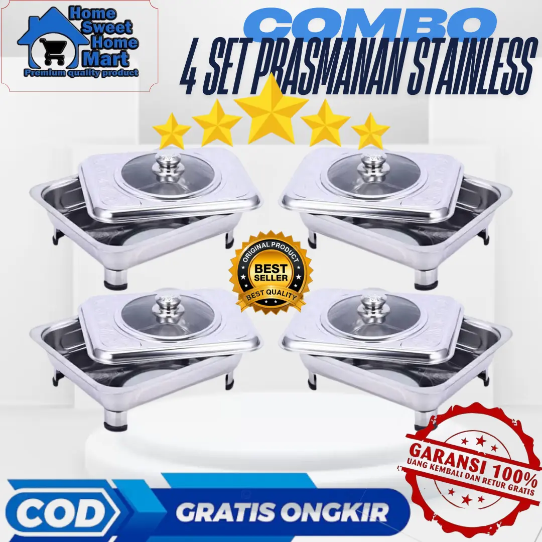 BANTING HARGA HSH COD 4PCS COMBO HEMAT PRASMANAN (4 pcs prasmanan )