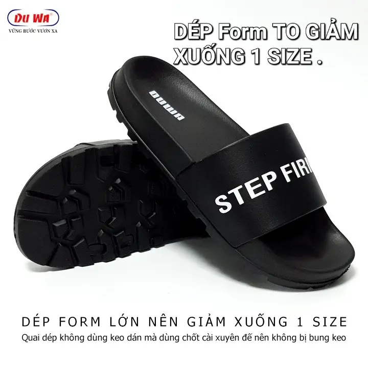 dép quai ngang chữ STEP FIRMLY ... 2