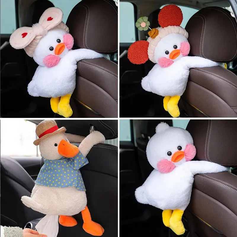 Car cartoon Cute Car Tissue Box Car Creative Hanging Type Drawer Box Cover Car Seat Back Armrest Box Tissue Bag Cartoon Cute Stowing & Tidying