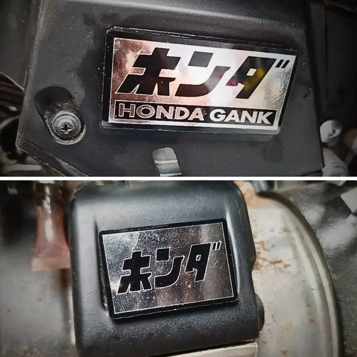 Emblem Hugger Airblade Sensor Akrilik Spakbor Kolong Vario 125 150 Honda 1