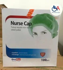 ONE MED - Nurse Cap - Tutup Kepala Non Woven Sekali Pakai 100pcs shower