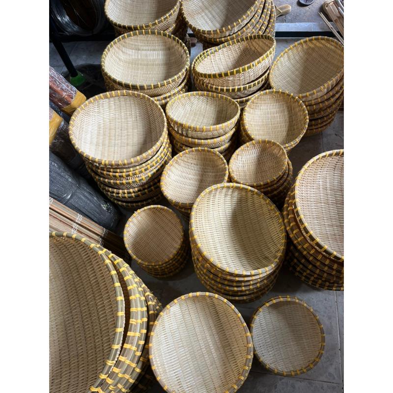 Rá Tre Rổ Tre Trang Trí Rổ Rá Đựng Hạt Trang Trí Decor Quán 20/25/30/35cm 4