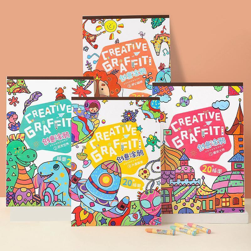 Original Product Art And Craft Colouring Book For Kid Coloring Book A3 Thick Paper Children Day Gift Goodie Bag 0