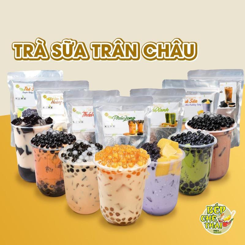 Trà sữa trân châu Set lớn 25-30 ly - set trà sữa tự nấu - BẾP CHÈ THÁI - tặng…