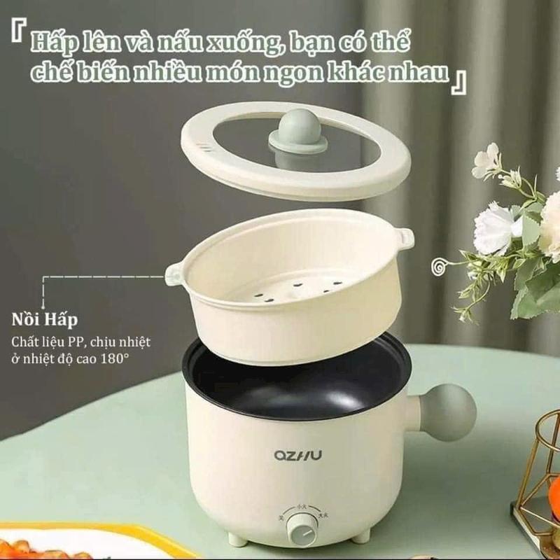 Nồi lẩu  đa năng mini có xửng hấp 3