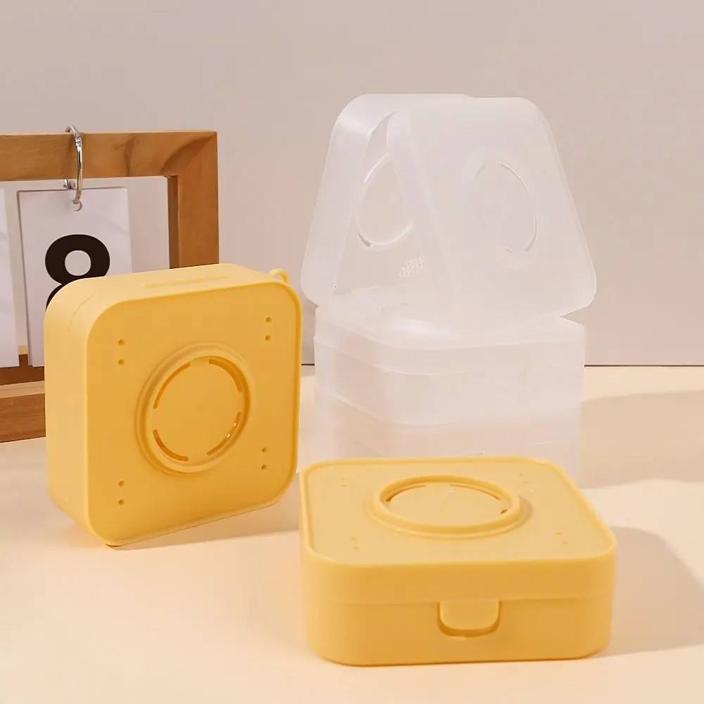 Hộp Đựng Phấn Phủ Cầm Tay Mini, Thiết Kế Ba Trứng, Nhiều Lỗ Chân Lông, Hộp Rỗng Gia Dụng, Hộp Đóng Gói, Thoáng Khí, Cỡ Lớn, Thích Hợp Đi Du Lịch