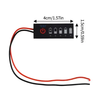 Mạch báo pin 1s 2s 3s 4s 5s 6s 7s Đồng hồ led 5 đèn báo hiển thị phần trăm pin còn lại cho khối pin 0