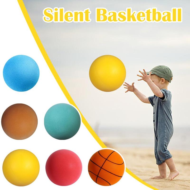 Product Introduction of Silent Basketball Foam Basketball Indoor Silent Training Children Patting Elastic Ball Toy Basketball Training Ball 22