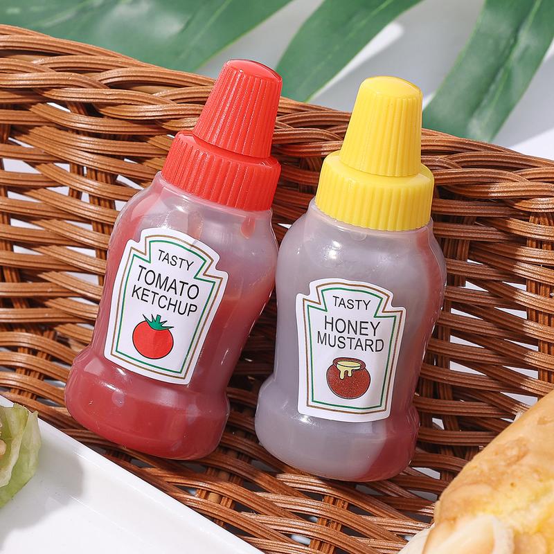 Product Introduction of 2/4Pcs Mini Seasoning Bottles Tomato Salad Honey Squeezing Containers Refillable Sauce Dispensers Food Grade Squeezable Kitchen Gadgets 21